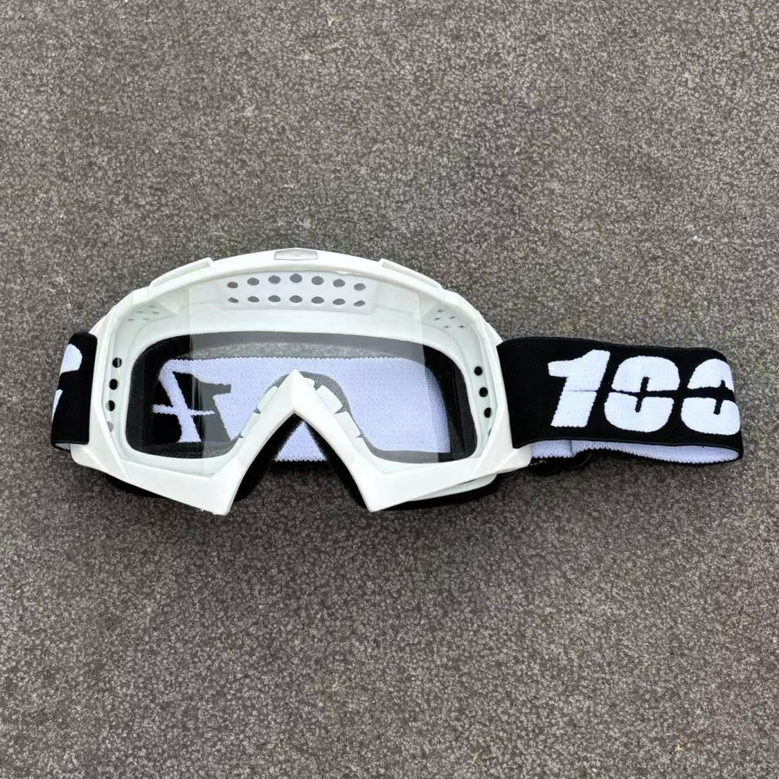 100 motorcykelglasögon motocrossglasögon terrängsolglasögon för män mtb atv mask vindtät skydd cykelglasögon racingglasögon: Grön