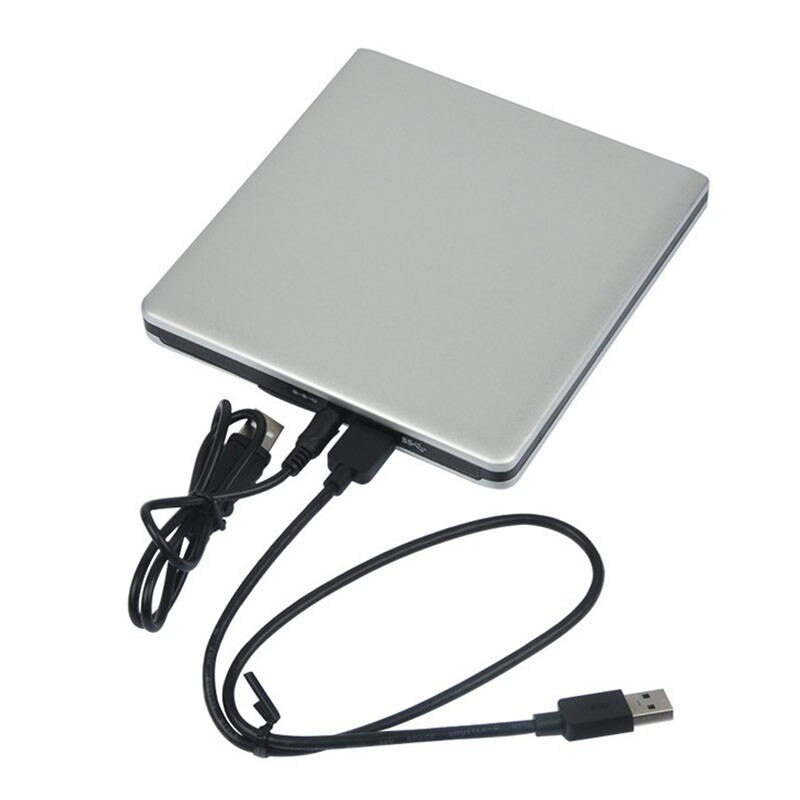 Extern dvd-brännare usb 3.0 mobil extern stationär bärbar dator hårddisk aluminiumlegering byte röd