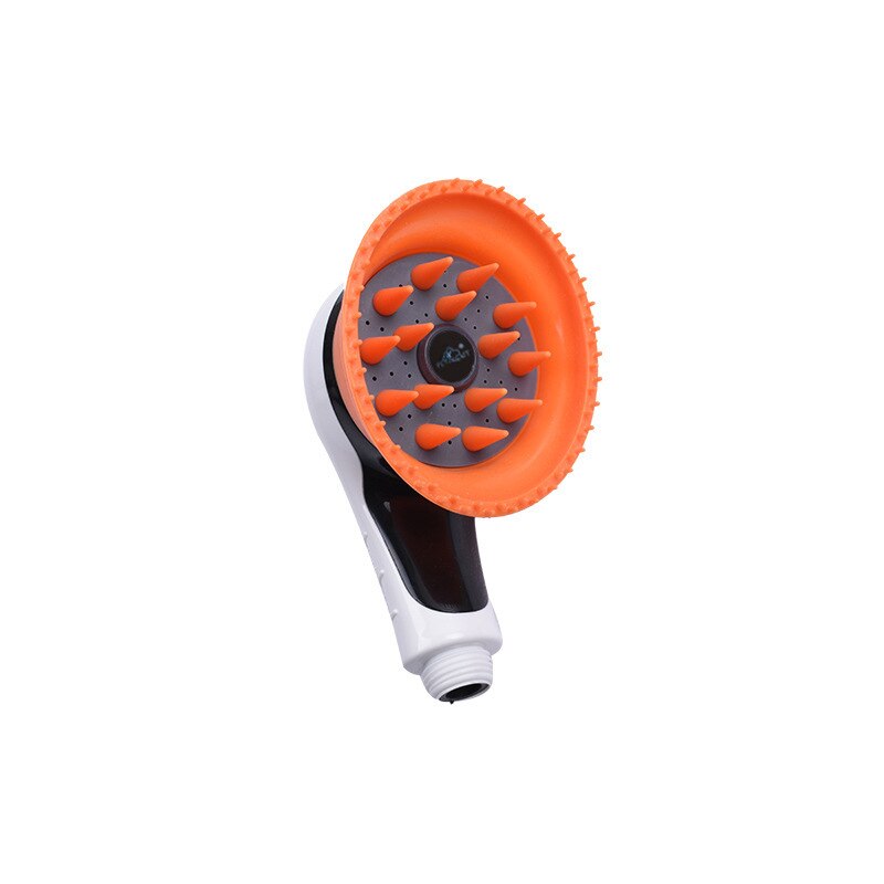 Pommeau de douche pour animaux de compagnie, brosse de bain pour chiens et chats, peigne de douche, accessoires de lavage pour animaux de compagnie, Massage d&#39;arrosage, toilettage: Orange