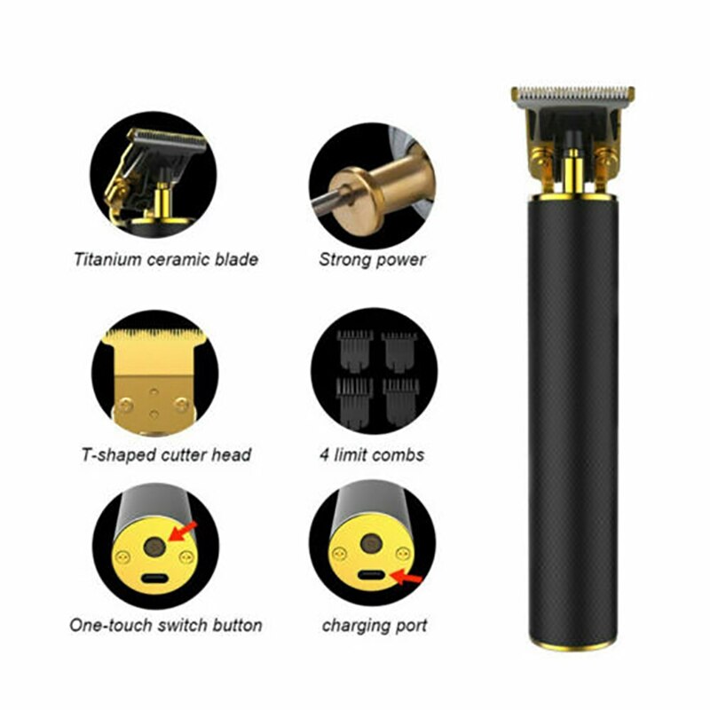 Tondeuse à cheveux électrique sans fil pro li-liner, ensemble de coupe et de toilettage avec lame en t