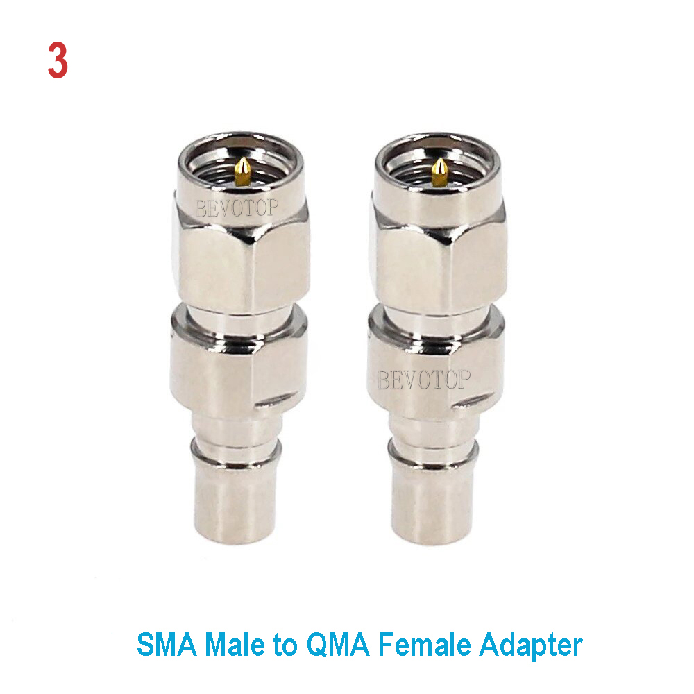 QMA auf SMA-Adapterstecker, SMA-Stecker, weiblich auf QMA-Stecker, weiblich, 90 Grad rechtwinklig, RF-Koax-Durcheinander, vernickelt,: Lavendel