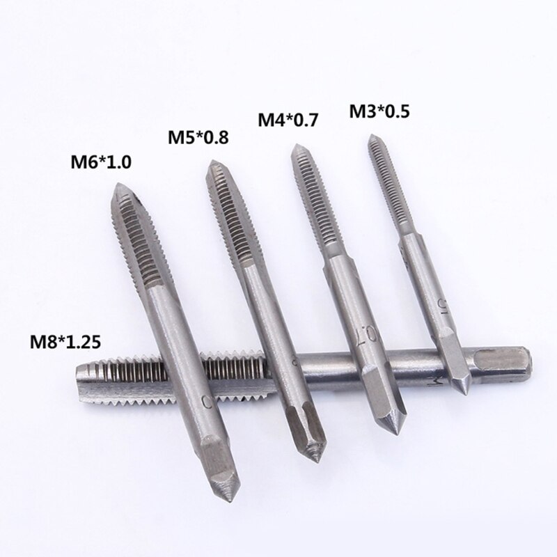 6 Pcs Tap Drill Wrench Tapping Threading Tool T-shaped Tap Wrench for Hand Tapping Operation 3mm-8mm for DIY