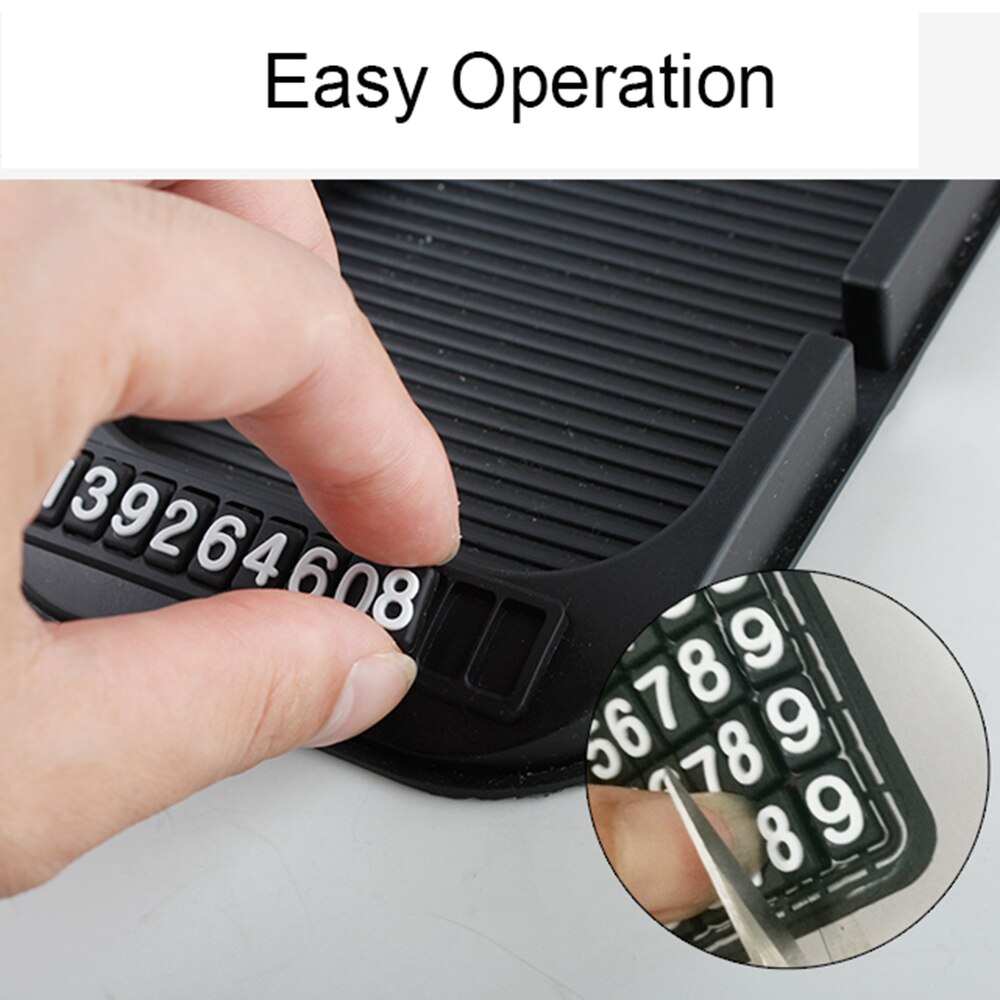 1 stuk antislipmat voor het dashboard van de auto met telefoonnummer 2 in 1 antislipmat voor papieren handdoeken gps telefoon auto accessoires