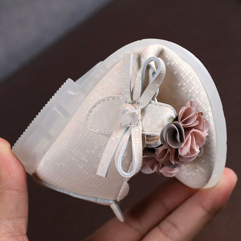 Efterårsstil børn piger prinsesse sko blonder forår blomstermønster børn sko piger dans prinsesse sneakers børn sko