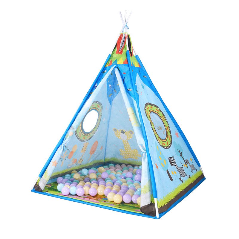 Kid's tent Indian triangle spire tent baby play house indoor outdoor tent for baby (no balls)