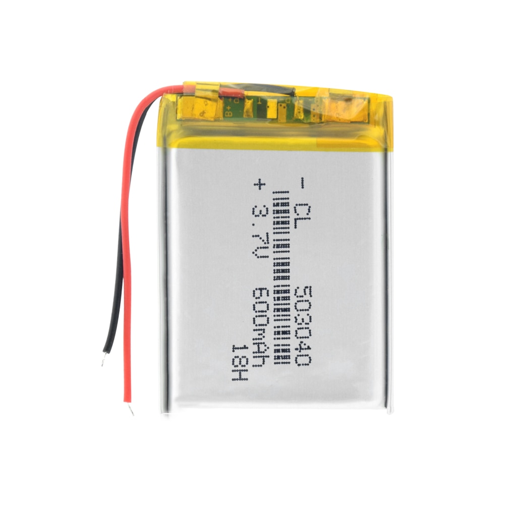 Lithium batterij lithium polymeer oplaadbare batterij 503040 600 mah 3.7 v voor  mp3 mp4 mp5 gps psp mid bluetooth headset