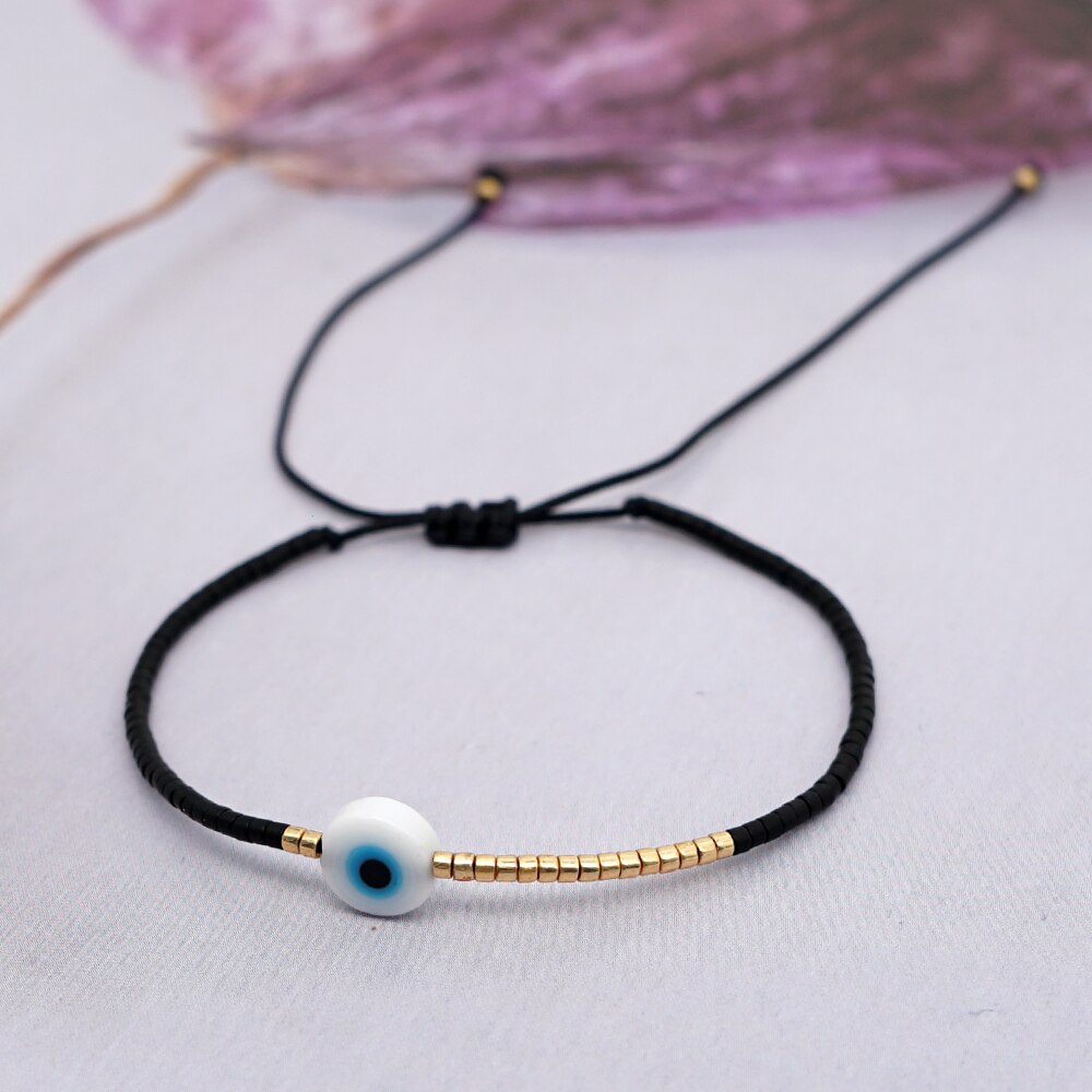 Miyuki Bracelet Men Evil Eye Bracelets For Women Boho Jewelry Bohemian Pulseras Mujer Moda Adjustable Handmade Rope