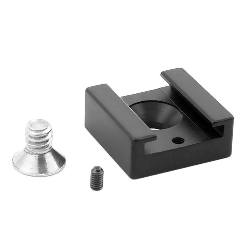 L21B Koude Schoen Mount Adapter Base Uitbreiding Beugel Met 1/4 &quot;Montage Schroef Voor Dslr Camera Kooi Flash Led Licht microfoon