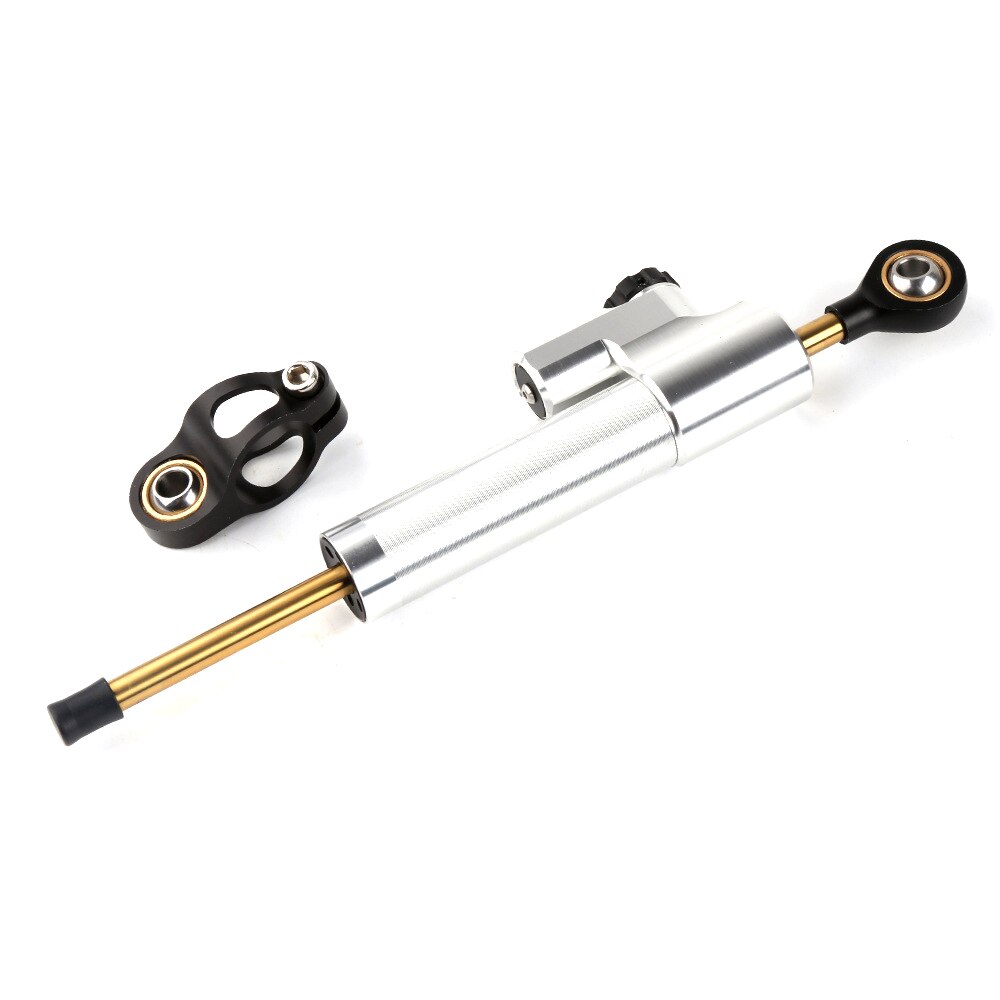 Cnc Universele Aluminium Motorfiets Demper Stuur Steering Stabilizer Veiligheid Controle Richting Demper Voor Yamaha Accessoires: silver