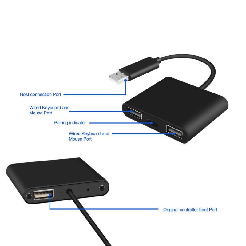 Convertidor de adaptador de teclado y ratón para Xbox One PS4 Switch PS3 Gaming UK