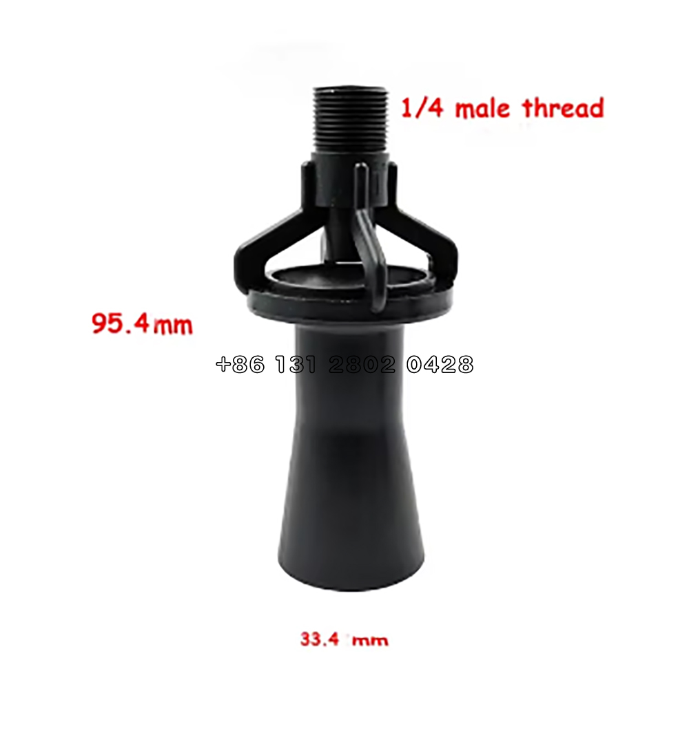 Ugello di miscelazione del serbatoio Venturi da 1/4,3/8,1/2,1.2,1,5 PP, eduttore di miscelazione del fluido, ugello dell'eduttore del fluido di miscelazione, ugello Venturi del getto d'acqua: giallo