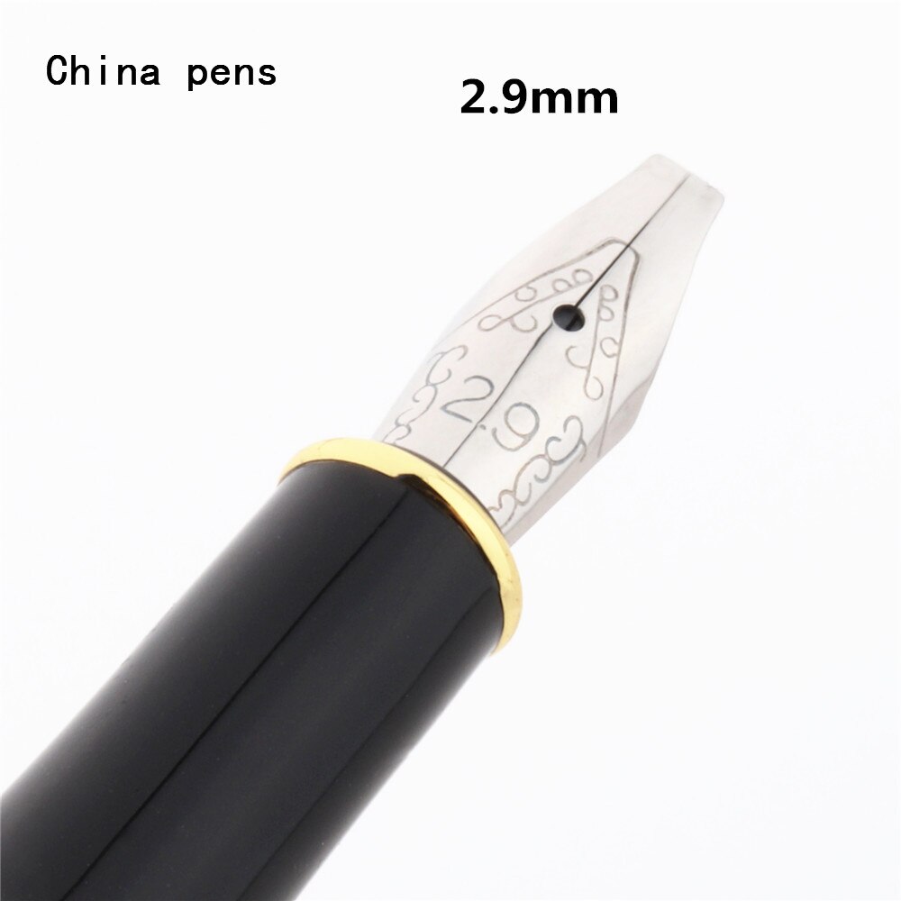 Luksus 389 sort engelsk kalligrafi andenæb parallel kunst pen blomst krop flad spids tibetansk arabisk fyldepen: 2.9mm- pen