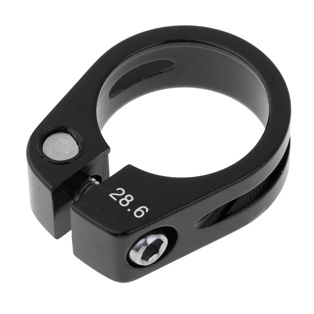 Aluminum Alloy Kids Bike Seatpost Clamp Balance Push Scooter Seat Post Saddle Tube Clip for 25.4/27.2 mm Saddle Tubes for MTB: Black 28.6mm
