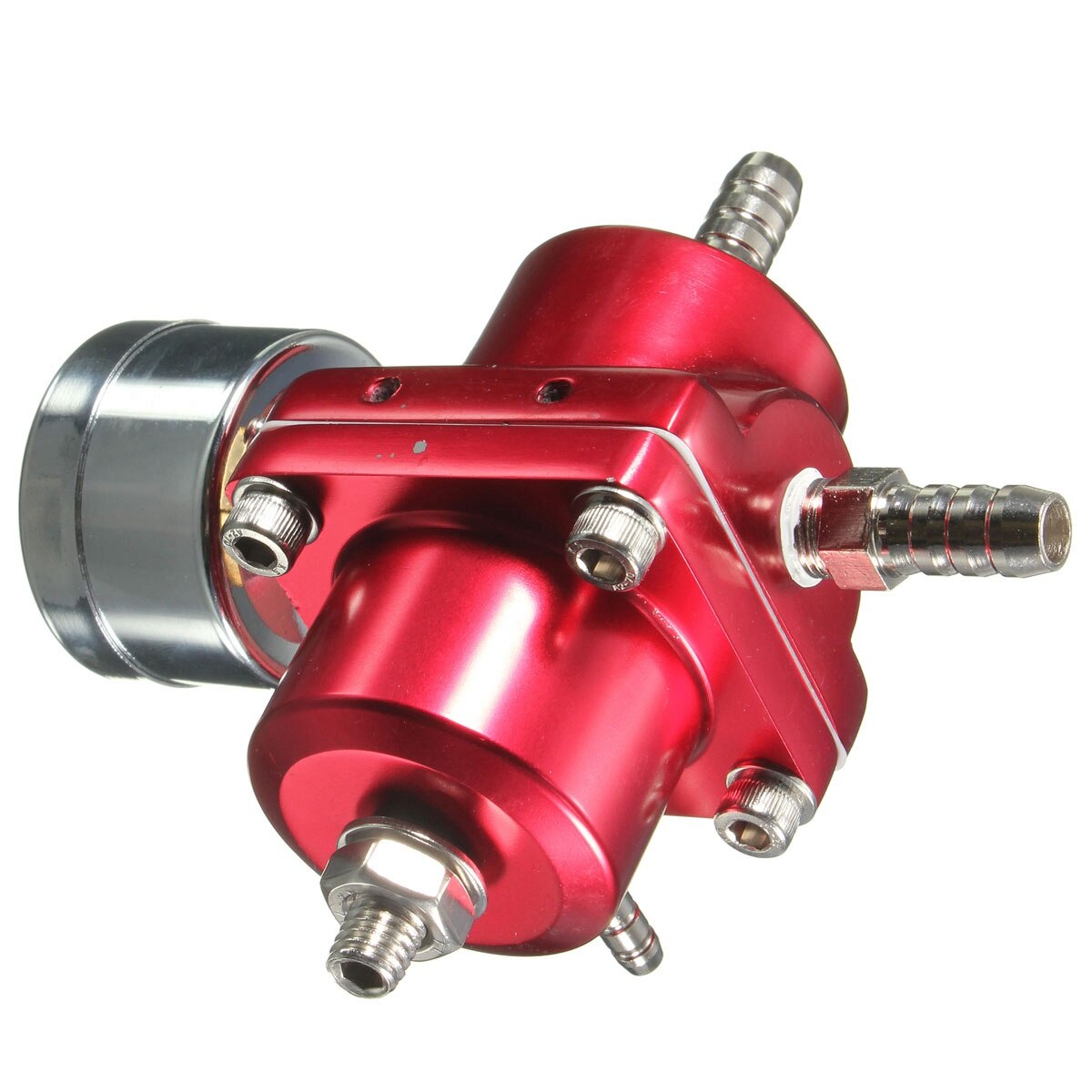 Régulateur universel de pression de carburant de voiture, rouge, 0-140psi, avec jauge, réglable