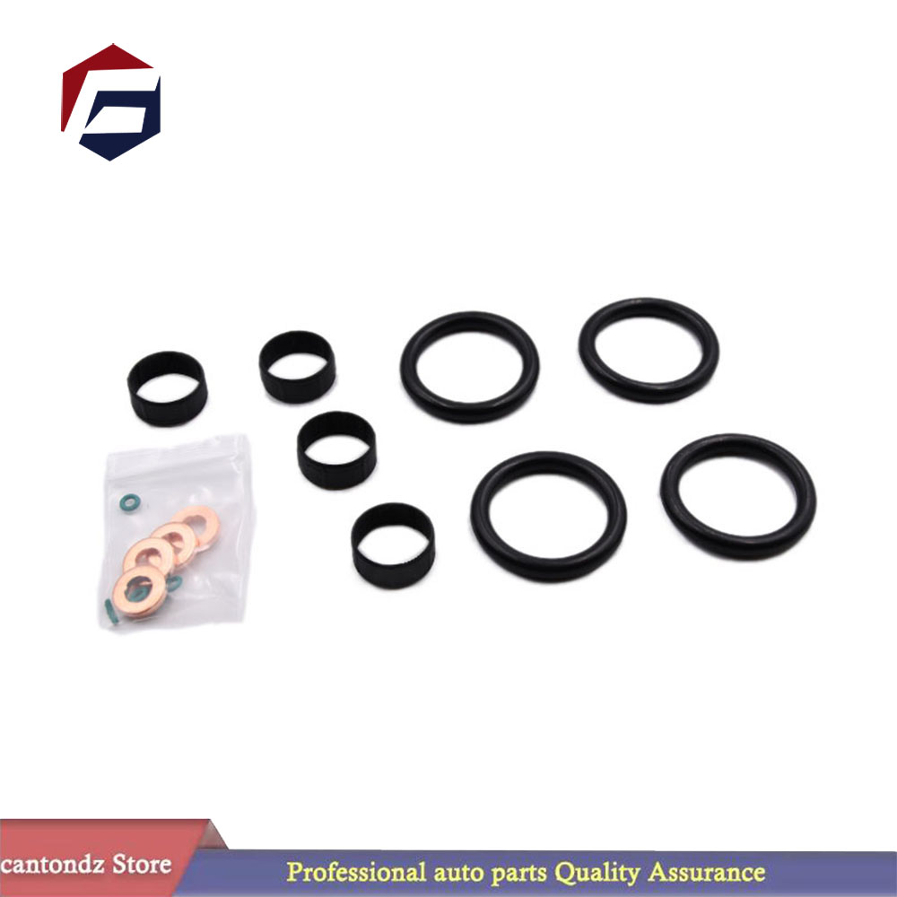 Bil 16 stk bilpakning til Ford fiesta 1.4 tdci duratorq drivstoffinjektor tetning + vaskemaskin + oring sett 1204698