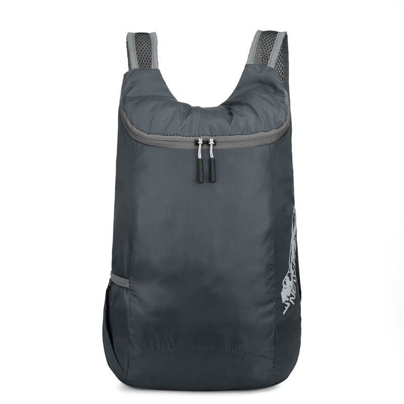 Zwemmen Opbergtas Mannen Vrouwen Ultralight Opvouwbare Tas Lichtgewicht Packable Rugzak, Opvouwbare Tas: Gray