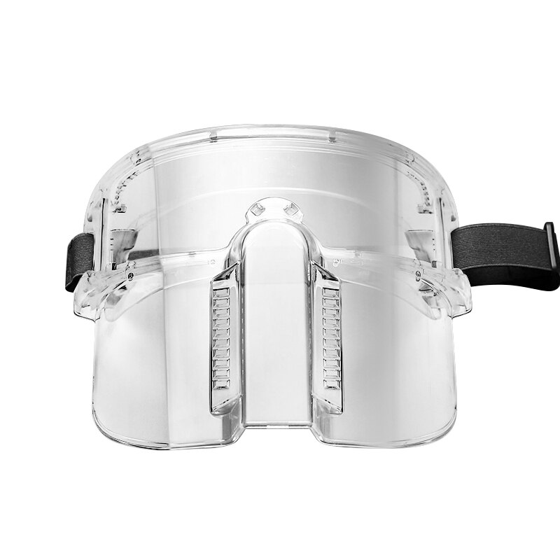 Transparent protective glasses splash-proof safety glasses face protection transparent work safety glasses, detachable goggles: Transparent