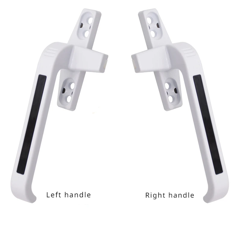 Syvformet vindueshåndtag med flad åbning og udvendigt tryk, plastikstål aluminiumslegering vindueslåshåndtag: Xs / Hvid