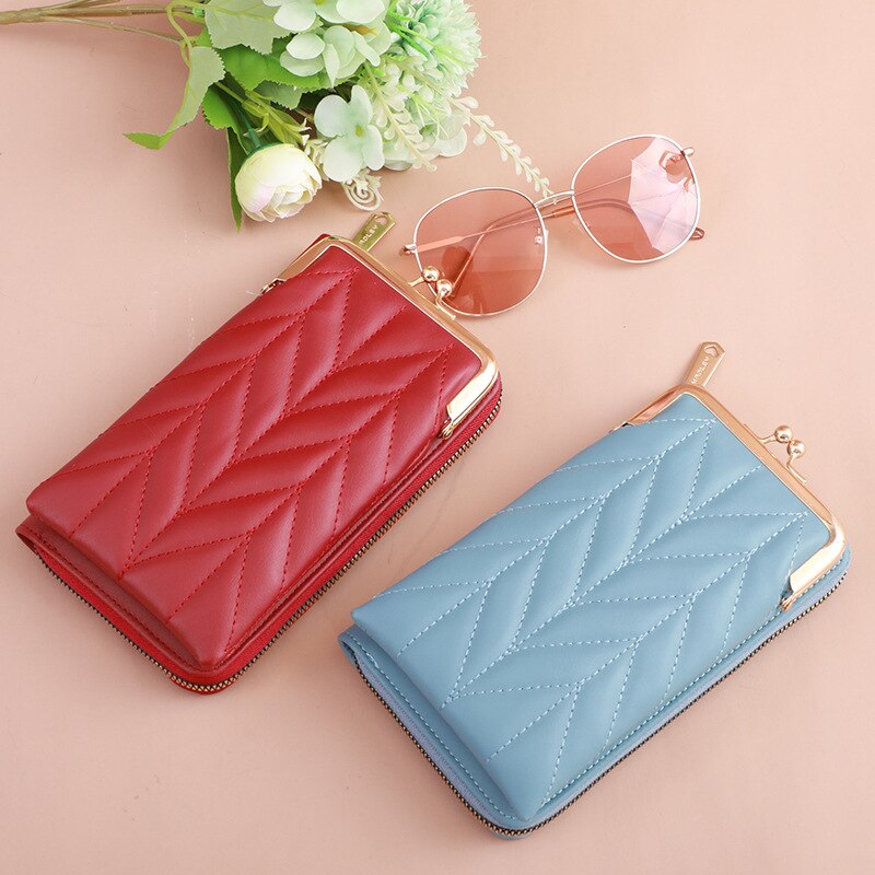 Clip Phone Pocket Shoulder Bag for Women Soft Pu Leather Female Small Crossbody Bags Ladies Messenger Purse Handbag