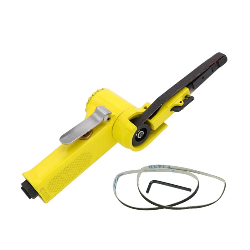 Industrial Air Belt Sander Sanding Machine Pneumatic Polishing Tools Air Angle Grinding Machine 10X330mm: Default Title