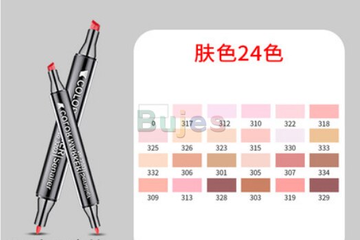 Senalier – ensemble de marqueurs à tête dure de 12/24/36/48 couleurs, couleur à l'huile, dessin de couleur de peau spécial, fournitures d'art, animation pour étudiants