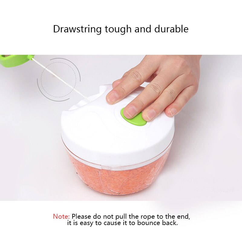 500ML Powerful Manual Meat Grinder Hand-Power Food Chopper Mincer Mixer Blender To Chop Meat Fruit Vegetable Nuts Shredders