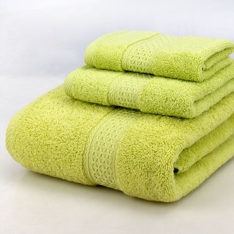 3 Pack Towel Set 100% Cotton 70x140cm Bath Towel and 2 Face Hand Towel Super Soft Absorbent Terry Washcloth For Adults: 13
