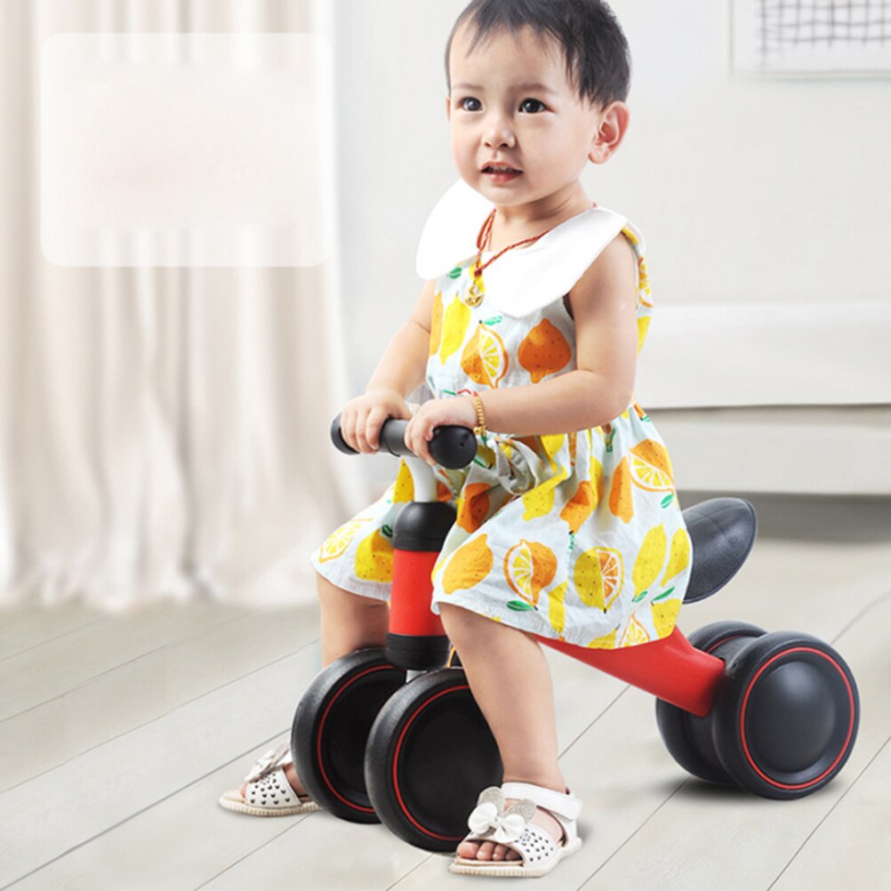 Patinete de cuatro ruedas para niños, andador de equilibrio para bebés, Sin Pedal