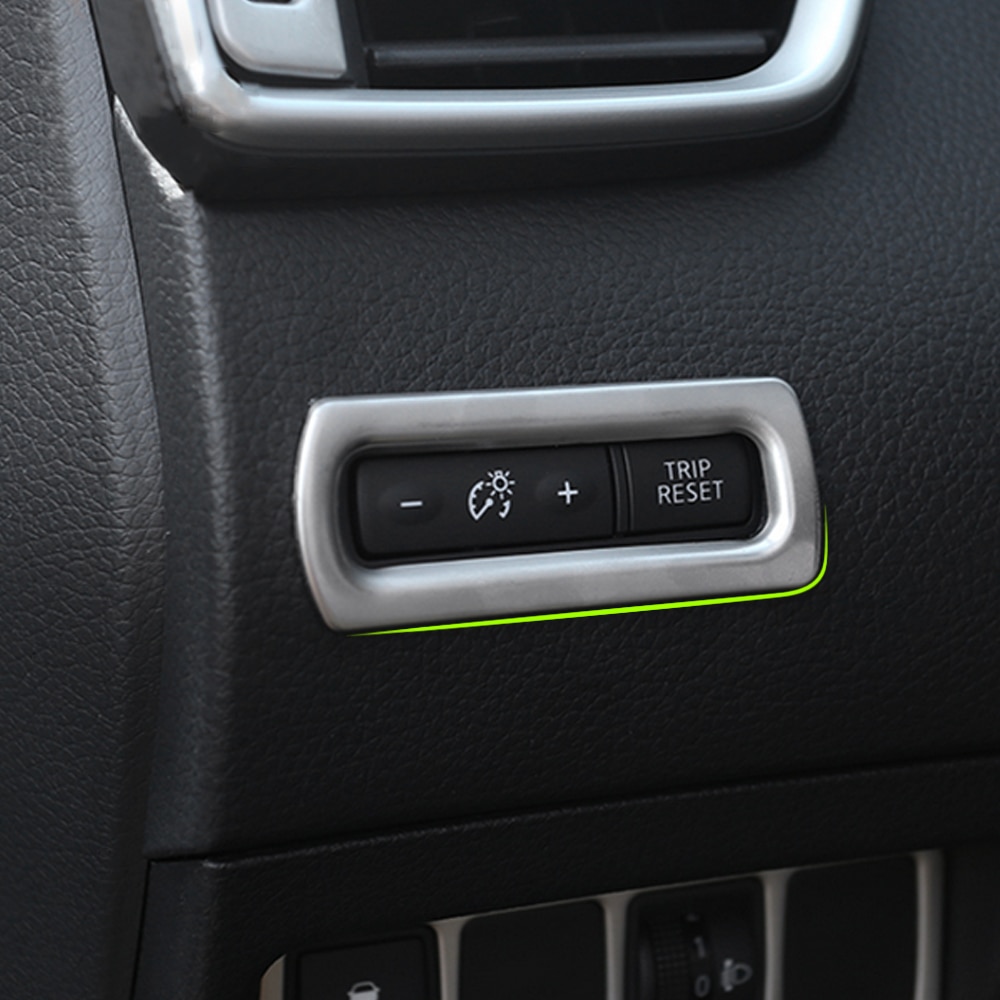 Rvs Dashboard Kilometerteller Knop Switch Cover Trim Sticker Voor Nissan Qashqai J11 - Accessoires