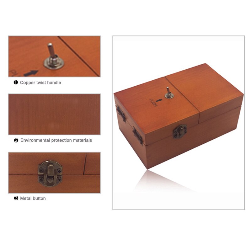 Elektronische Doos Houten Jongen Meisje Kid Interessante Tijdverdrijf Machine Stress Reductie Grappig Speelgoed Bureau Decoratie