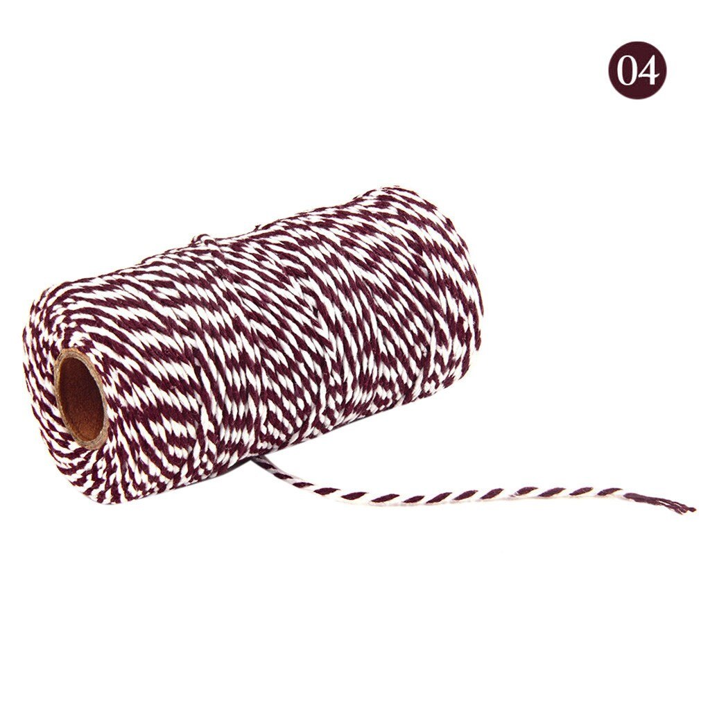 2Mm Diy Macrame Koord Twee Kleuren Katoen Bakers Twine Touw Rustieke Land Ambachten Handgemaakte Accessoires: D