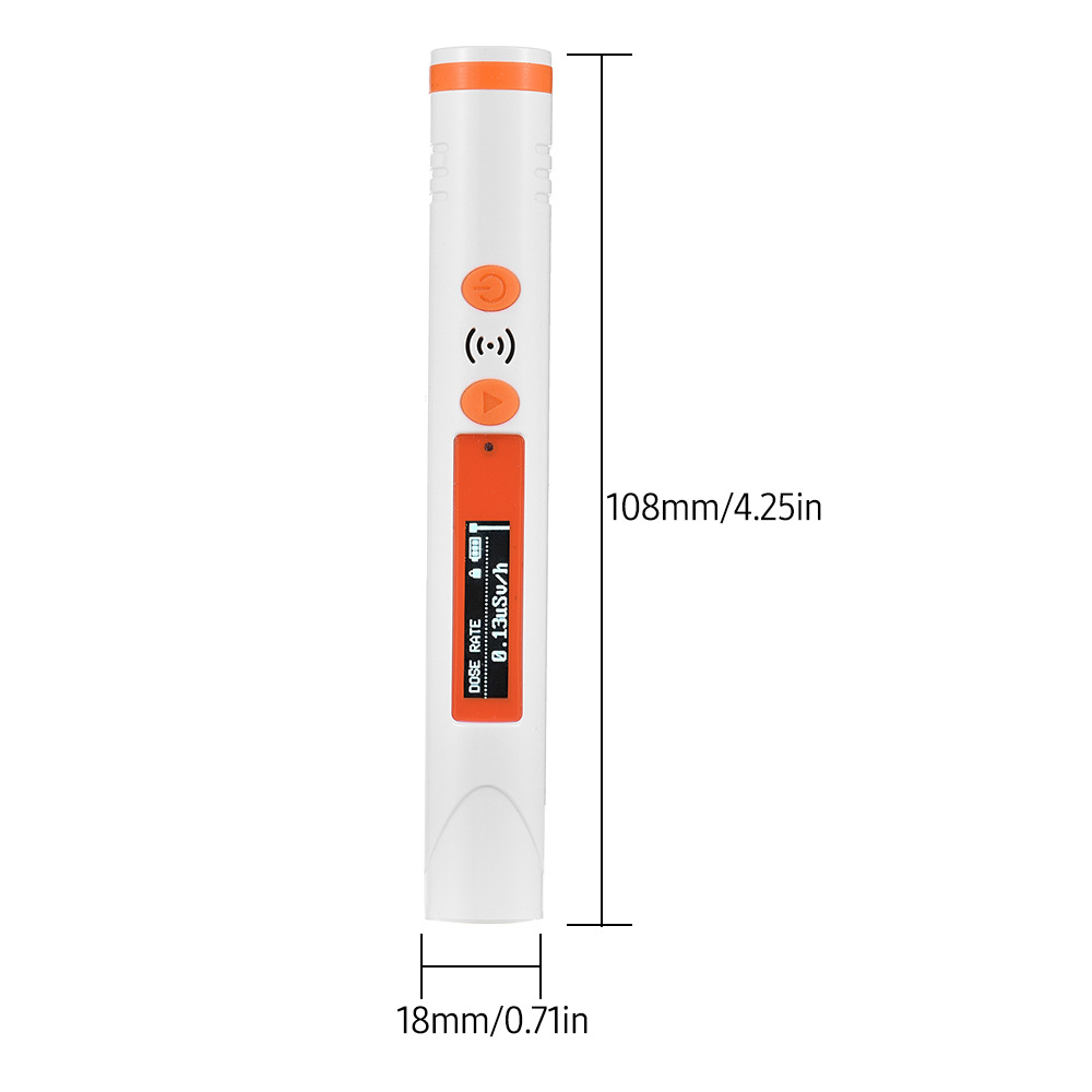 Detector de radiación Nuclear tipo bolígrafo de bolsillo, alarma de dosis de rayos x y, contador Geiger, dosímetro, HFS-P3