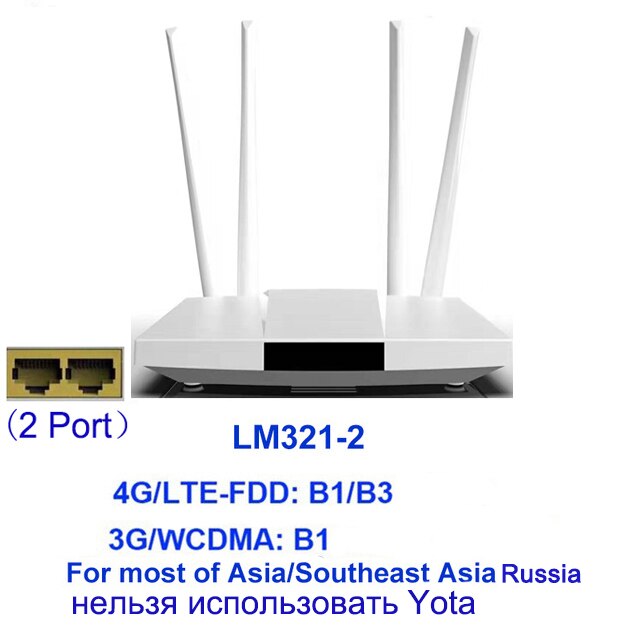 Yizloao 4G Wifi Router Plus Cpe Wifi Access Point 4G 3G Met Wlan Antennes Breedband Mobiele Hotspots rj45 Naar Wifi Range Extender: LM321-2