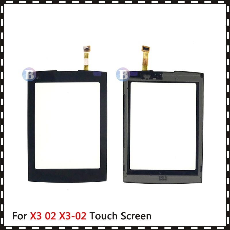 Panel de cristal exterior para Nokia X3 02, , 2,4 ", X3-02, Sensor de digitalizador de pantalla táctil, color negro