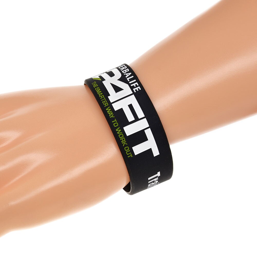 Obh 25 Stuks 24 Uur Fit Trein Vuile Eet Schoon Verblijf Fit Siliconen Armband Een Inch Breed Volwassen Grootte