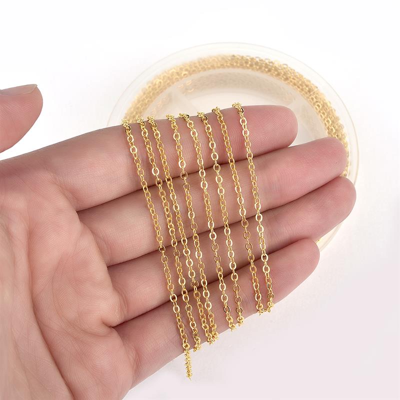 10m/ rullar diy orm kedja koppar länk kedja för handgjorda halsband armband kedja för smycken göra fynd