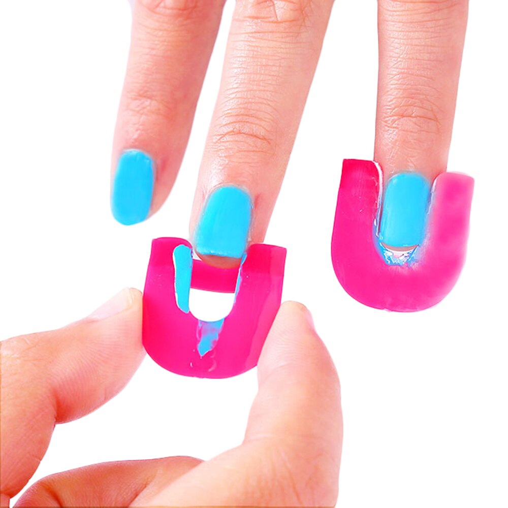Nagel Schutz Abdeckung Nagel Manikübetreffend Werkzeuge für Finger Abdeckung Nagellack Schild Schutz 10 Größen Nagellack Schutz