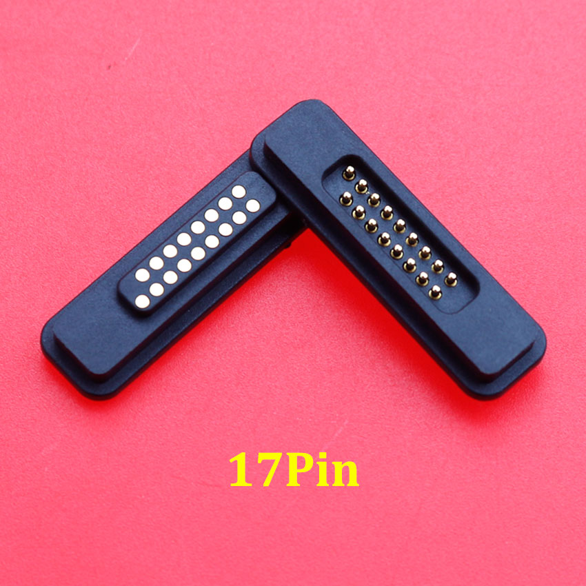 1Pair 13/14/15/16/17/18/19/20Pin Waterproof Magnetic Pogo Pin Connector 2A Male Female Pogopin Spring Loaded DC Power Socket: Ivory