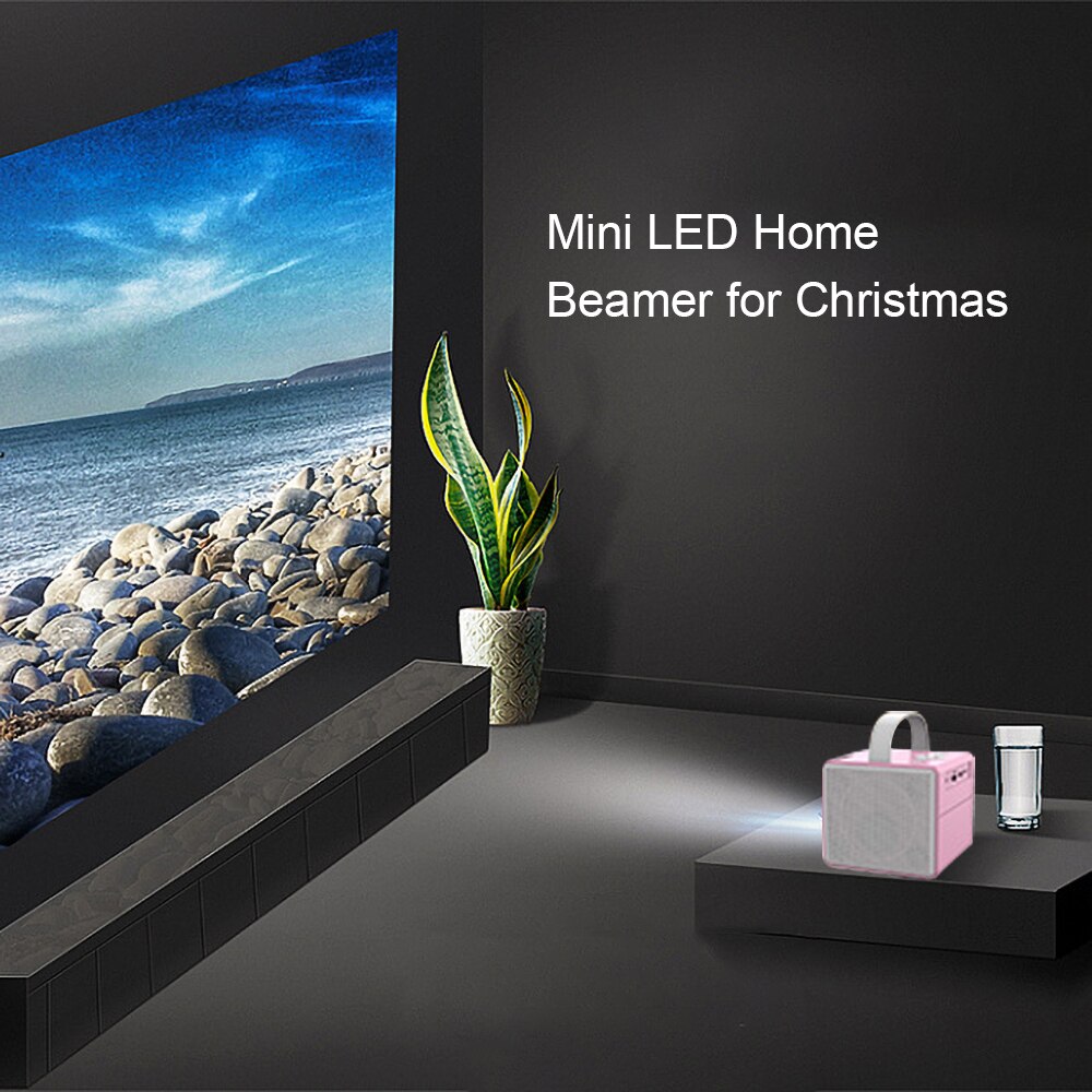 Kebidu J10 Mini Projector Pk Q2 Kinderen Draagbare Hdmi-Compatibel Projector Onderwijs Mini Led Thuis Beamer Voor Kerstcadeau