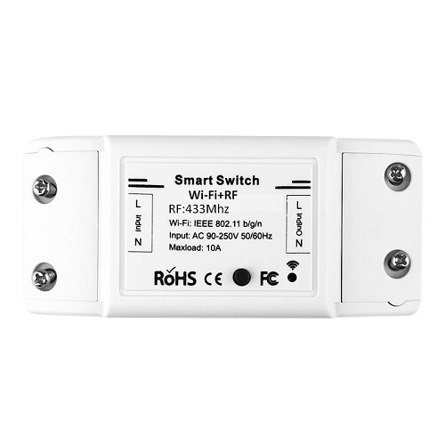 RF433 110V 220V Receiver WiFi RF Wireless Remote Voice Control Switch Smart Life Tuya APP Works For Alexa Google Home no battery: Receiver