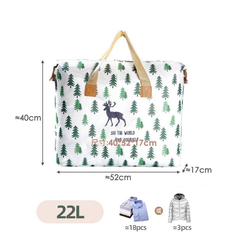 Quilt storage bag clothing finishing bag large-capacity quilt waterproof and moisture-proof moving bag packing bag: Red