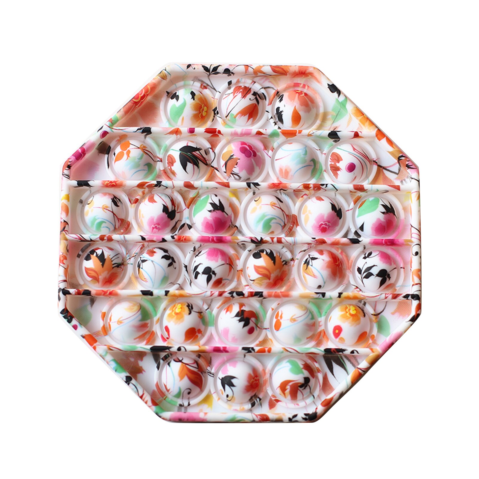 Push Pop Pop Bubble Sensory Fidget Toy Silicone Stress Reliever Toy stay focused and calm Safe Durable Washable Easy to Carry: Black