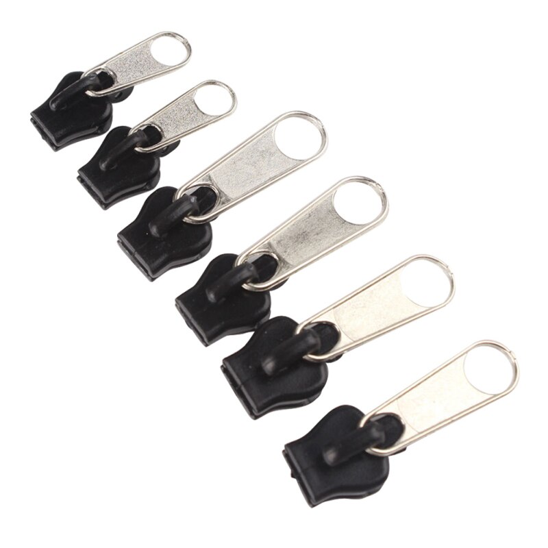 6Pcs Rits Reparatie Kit Rits Fixer Slider Outdoor Pack Vervanging Fixer Pack Rits: Default Title