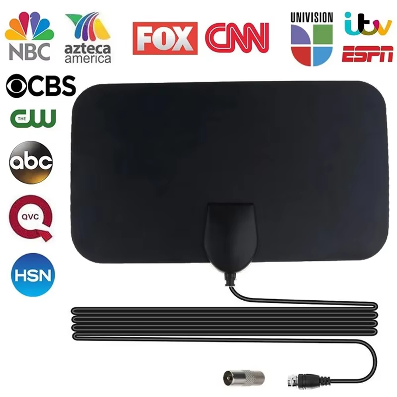 Tv-antenn 4k för alla hd digitala  tv 300 miles 25db högförstärkningsförstärkare hd för husbil inomhusantenner utomhus inomhus global tv gratis kanal
