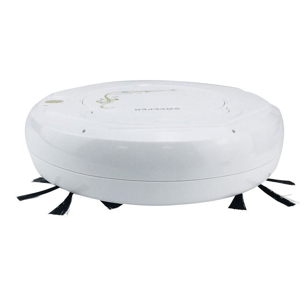 Vacuum Cleaner Floor Cleaner Smart Sweep Robot Multifunctional Vacuum Cleaner Rechargeable Cleaner Dust Box/dust Bucket Wireless: White