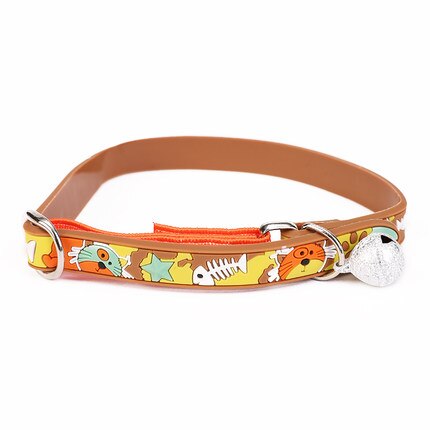 Collier avec cloche pour chat, accessoire pour animaux de compagnie, petit gabarit, chiot, chaton: YELLOW