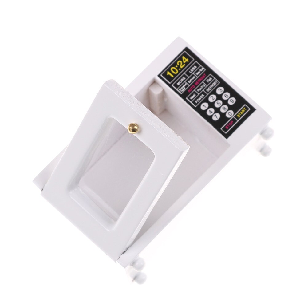 1:12 hvid mikrobølgeovn dukkehus køkken miniature