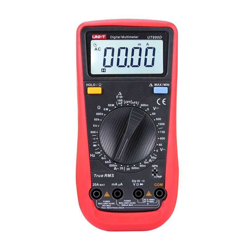UNI-T UT890D Digitale Multimeter True Rms Ac/Dc Frequentie Multimeter Amperemeter Multitester