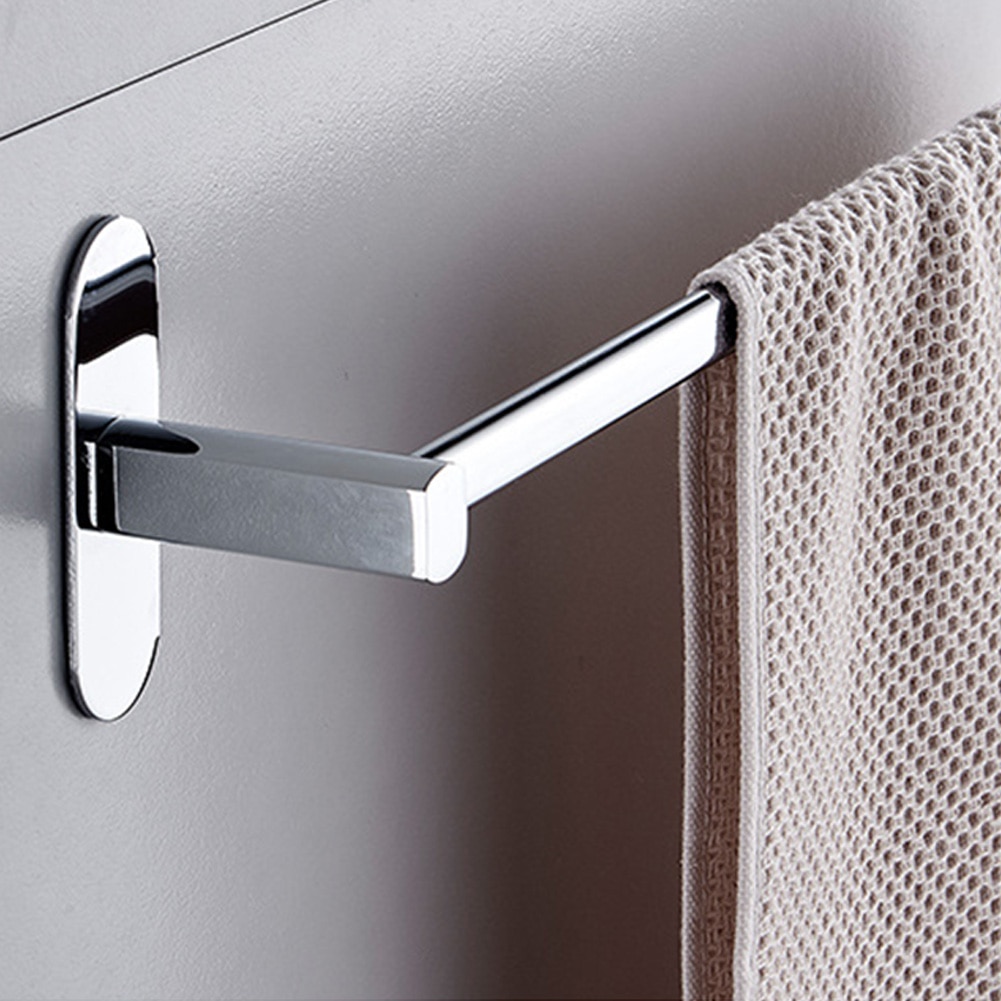 Hanger Roestvrij Staal Handdoek Houder Bad Keuken Hotel Zelfklevende Opknoping Rail Badkamer Benodigdheden Staaf Organisator Rack