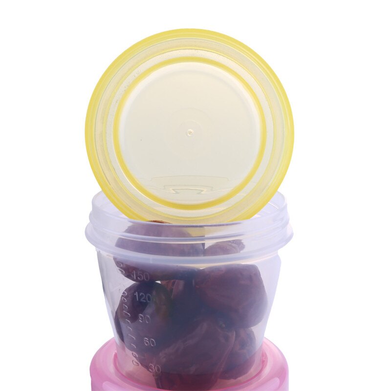 Babymad opbevaring baby snack mælkepulver boks sikkerhed baby mælk pulver beholder snack box beholder genanvendelig opbevaring kop  #4 aa 6